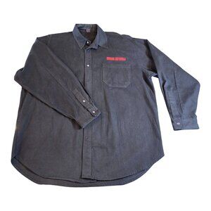 Vintage 1995 Mission Impossible Movie Promo Button Up Black Men Size L